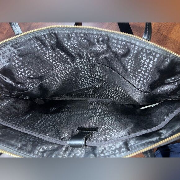 Kate Spade Wilson Rd Daveney Black Nylon Laptop Tote Bag Work Travel Purse - Picture 4 of 9